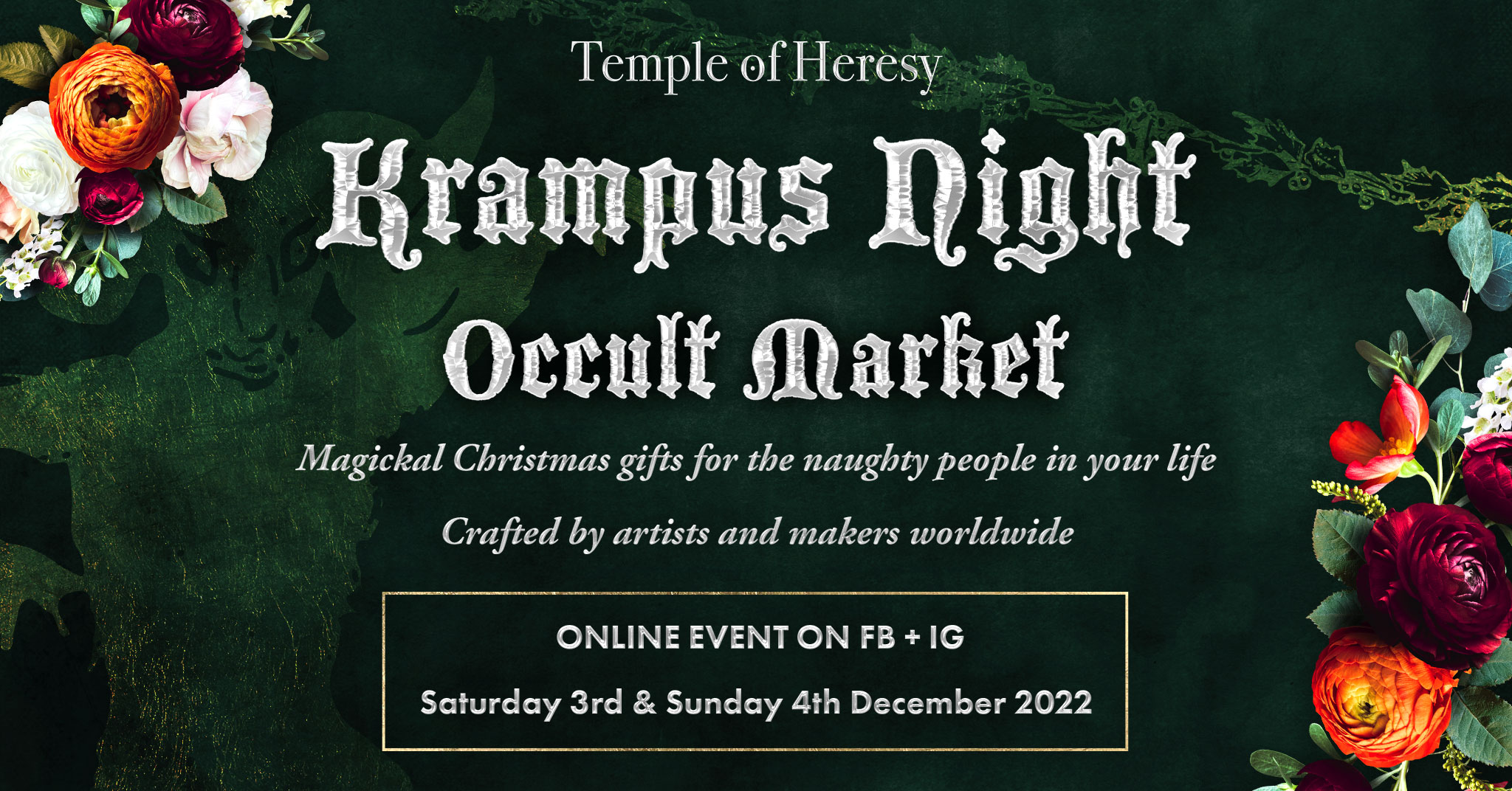 Krampus Night Occult Market ad.