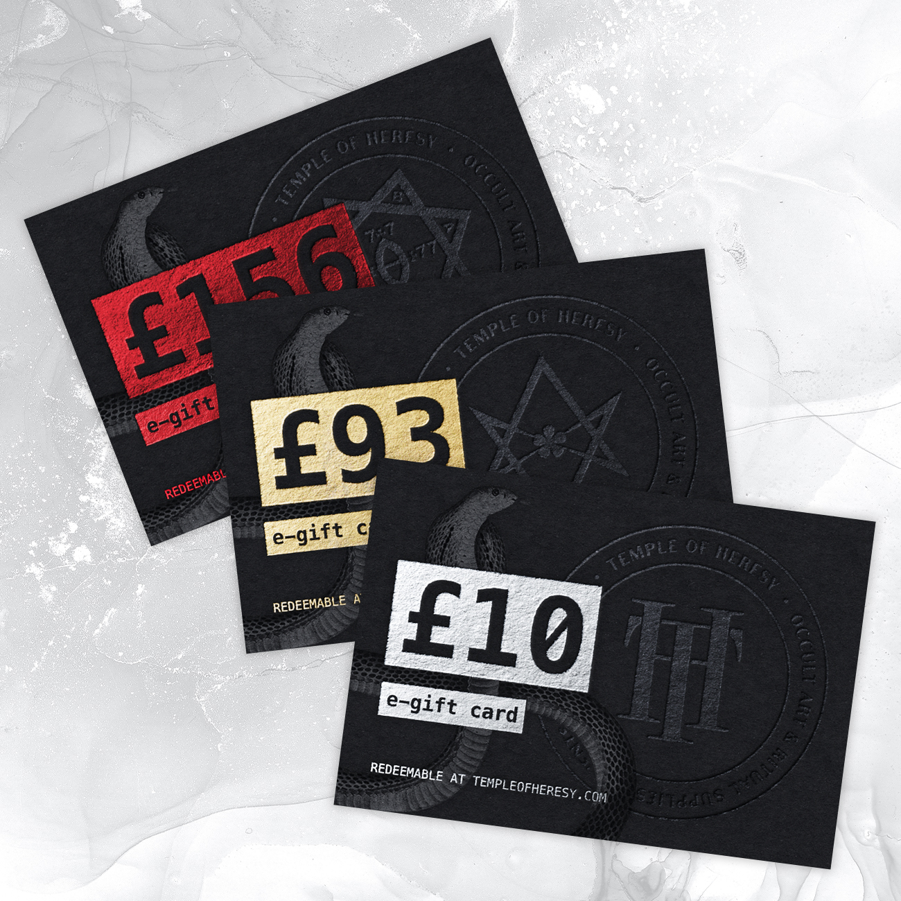 Temple of Heresy e-Gift Cards
